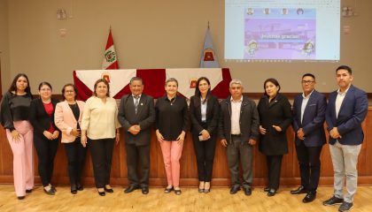 Foto grupal de delegación de la UNSM y UNICA